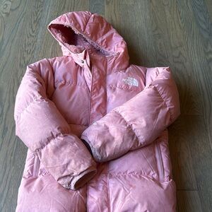The North Face size 5 pink down jacket